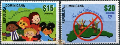 Доминиканская республика. 2013. Борьба с дискриминацией (Серия. MNH OG)