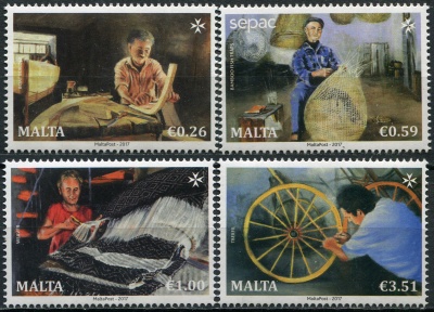 Мальта. 2017. Традиционные изделия ручной работы (Серия Почтовых марок. MNH OG)