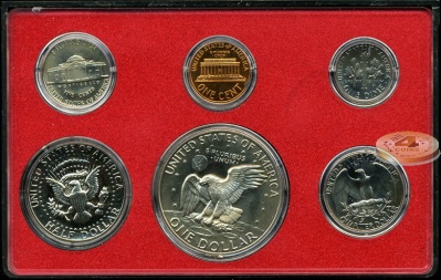 США. Официальный набор (6 монет. Proof) 1974 S