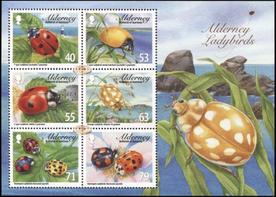 Олдерни. 2014. Божьи коровки (Блок. MNH OG)