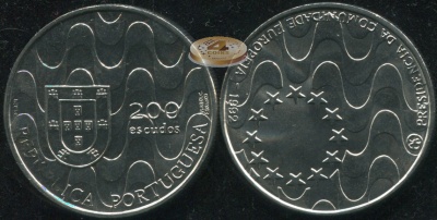 Португалия. 200 эскудо. 1992 (Unc)