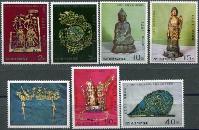 КНДР. 1977. Корейские культурные реликвии (Серия Почтовых марок. MNH OG)
