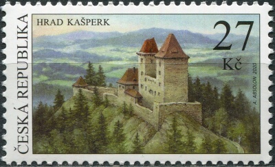 Чехия. 2020. Замок Кашперк (Почтовая марка. MNH OG)