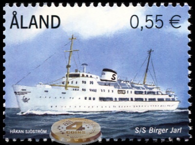 Аландские острова. 2012. Пассажирский паром Birger Jarl (Почтовая марка. MNH OG)
