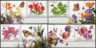 КНДР. 2010. Орхидеи (Серия Почтовых марок. MNH OG)