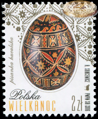 Польша. 2016. Пасхальное яйцо (Почтовая марка. MNH OG)