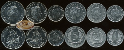 Восточные Карибы. Набор №3 (6 монет) 2004-11