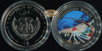 Палау. 1 доллар. 2008 (Proof. Эмаль)