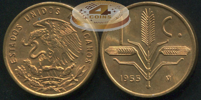 Мексика. 1 центаво. 1955 (Unc)