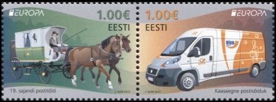 Эстония. 2013. Почтовый транспорт (Серия. MNH OG)