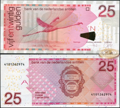 Нидерландские Антильские о-ва. 25 гульденов (Unc) 2006