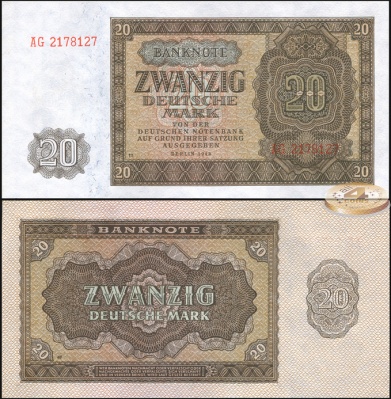 Германия (ГДР). 20 марок (Unc) 1948