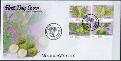 Папуа Новая Гвинея. 2020. Хлебное дерево (Artocarpus altilis) (Конверт Первого Дня. Mint)