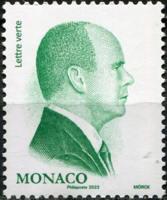 Монако. 2023. Принц Альберт II (Почтовая марка. MNH OG)