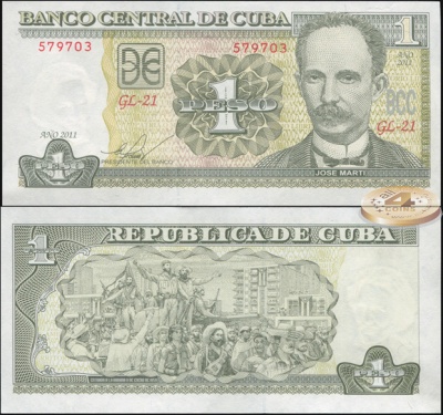 Куба. 1 песо (Unc) 2011