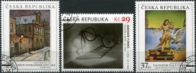 Чехия. 2014. Произведения искусства на почтовых марках (Серия. CTO Гашеная)
