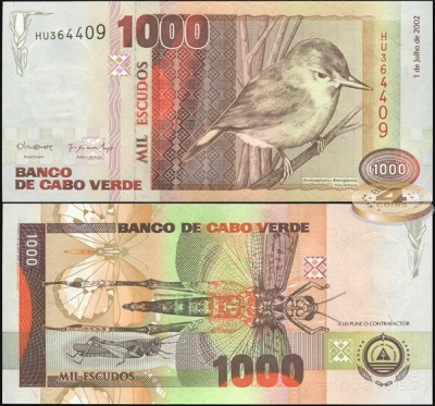 Кабо-Верде. 1000 эскудо (Unc) 2002