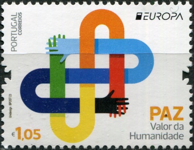 Португалия. 2023. Мир - высшая ценность человечества (Почтовая марка. MNH OG)