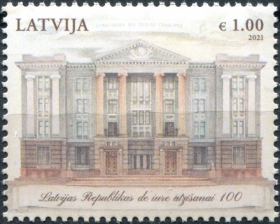Латвия. 2021. 100-летие международного признания суверенитета Латвии (Почтовая марка. MNH OG)