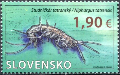 Словакия. 2021. Охрана природы. Нифаргус таврический (Почтовая марка. MNH OG)