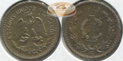Мексика. Монета 1 сентаво. 1923.M° (KM#415. Unc)