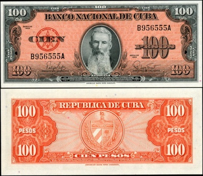 Куба. 100 песо (Unc) 1959