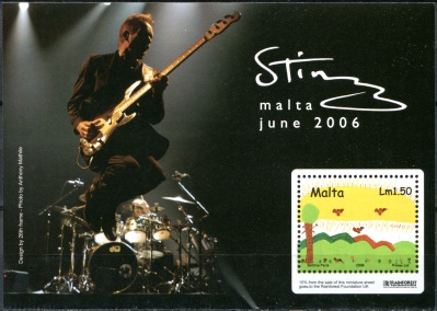 Мальта. 2006. Концерт Стинга, Валлетта (Почтовый блок. MNH OG)