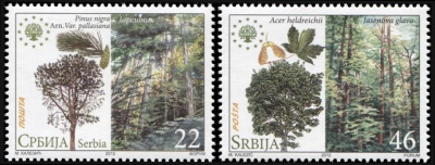 Сербия. 2012. Европейская программа защиты природы (Серия. MNH OG)