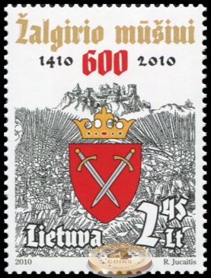 Литва. 2010. 600 лет Грюнвальдской битве (Почтовая марка. MNH OG)