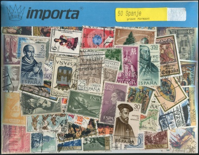 Испания. Набор почтовых марок большого формата (50 шт. Ассорти)