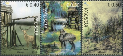 Косово. 2019. Национальный парк Blinaja (Серия Почтовых марок. MNH OG)