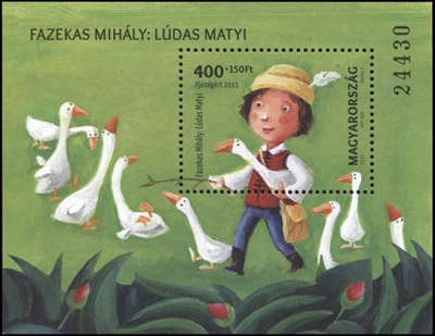 Венгрия. 2015. Фазекаш Михаль: Матти гусиный пастух (Блок. MNH OG)