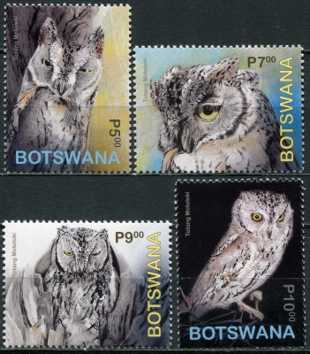 Ботсвана. 2020. Африканская совка (Otus senegalensis) (Серия Почтовых марок. MNH OG)