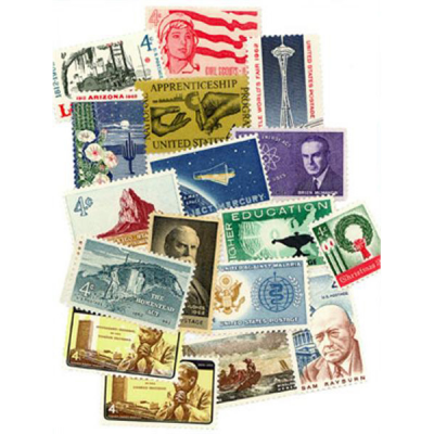 США. Набор памятных марок. 1962 (17 шт., Негашенные)