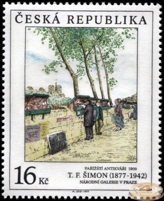 Чехия. 1997. Парижские антиквары. 1909. Тавик Франтишек Шимон [1877-1942] (Почтовая марка. MNH OG)