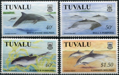 Тувалу. 1998. Дельфины и их подвиды (Серия. MNH OG)