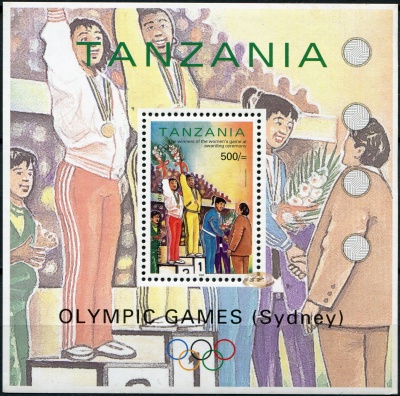 Танзания. 2000. Летние Олимпийские Игры, Сидней 2000 (Блок. MNH OG)