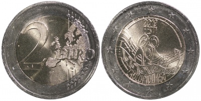 Эстония. Монета 2 евро. 2019 (Unc. Биметалл) 150-летие эстонского Праздника песни