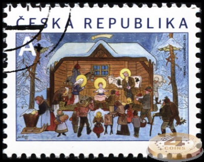 Чехия. 2014. Рождество (Почтовая марка. CTO Гашеная)