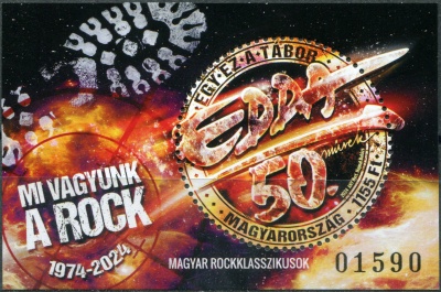 Венгрия. 2024. 50-летие рок-группы EDDA Muvek (Почтовый блок. MNH OG)