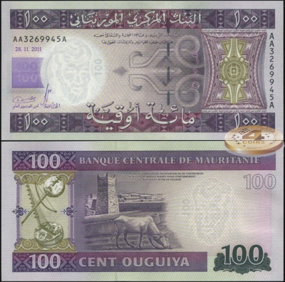 Мавритания. 100 угий (Unc) 2011