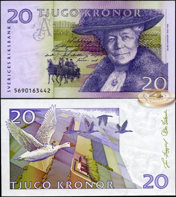 Швеция. 20 крон (Unc) 2005