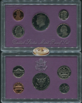 США. Официальный набор (Proof. 5 монет) 1990.S