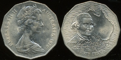 Австралия. 50 центов. 1970