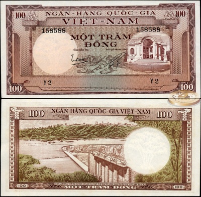 Вьетнам Южный. 100 донг (Unc) 1966