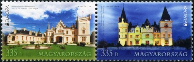 Венгрия. 2017. Дворцы и замки Венгрии (Сцепка. MNH OG)