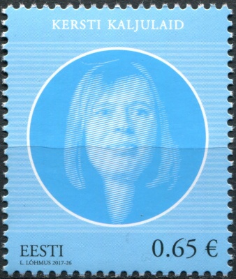 Эстония. 2017. Керсти Кальюлайд (Почтовая марка. MNH OG)