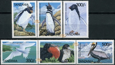 Танзания. 1999. Морские Птицы (Серия. MNH OG)
