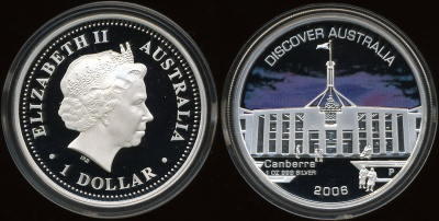 Австралия. 1 доллар. 2006 (Proof. Серебро. Эмаль)