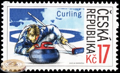 Чехия. 2005. Кёрлинг (Почтовая марка. MNH OG)